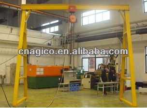 mobile gantry crane with wire rope hoist