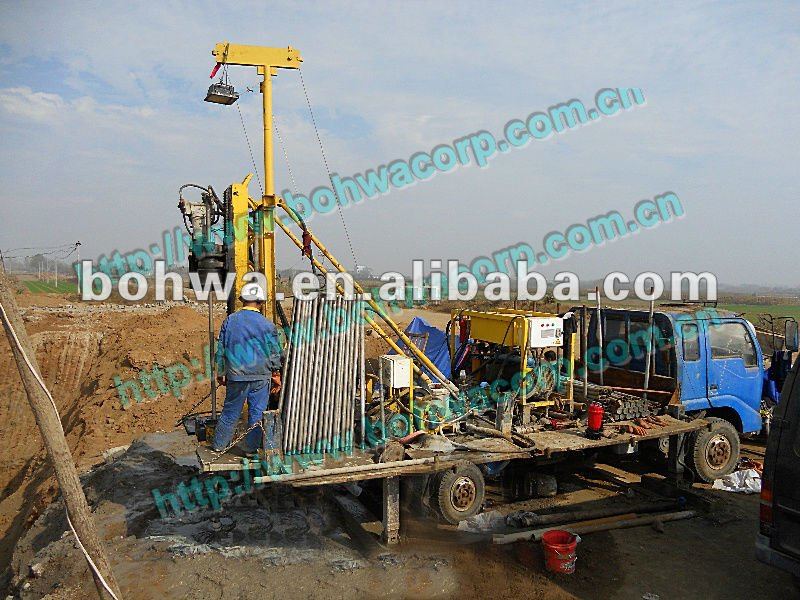 Mobile hydraulic core drilling rig