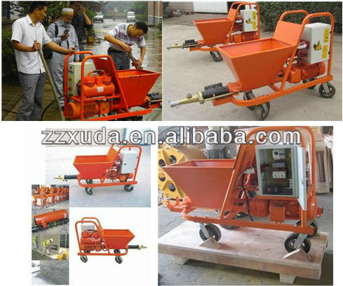 Mortar plastering machine