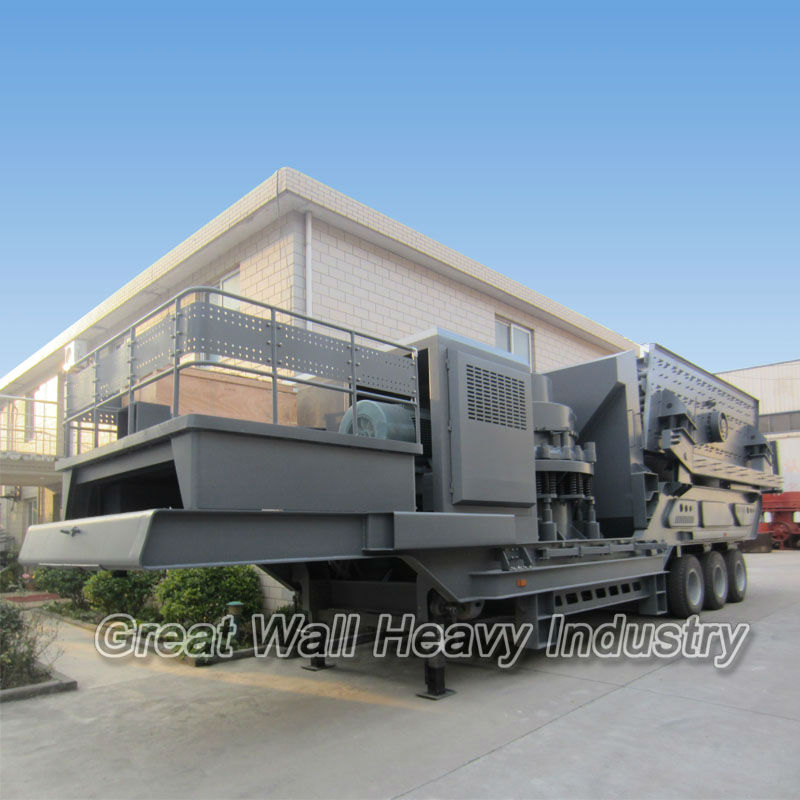 Movable Cone Crushing Plant(ISO9001:2008)