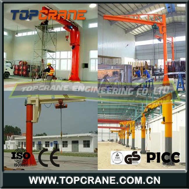 Movable slewing jib crane 5 ton