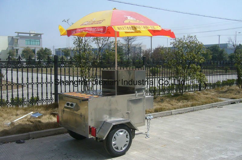 Moving Hot Dog Cart