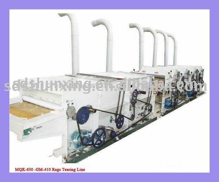 MQK-630 textile waste recycling machine,cotton/fiber/yarn/textile waste opening machine