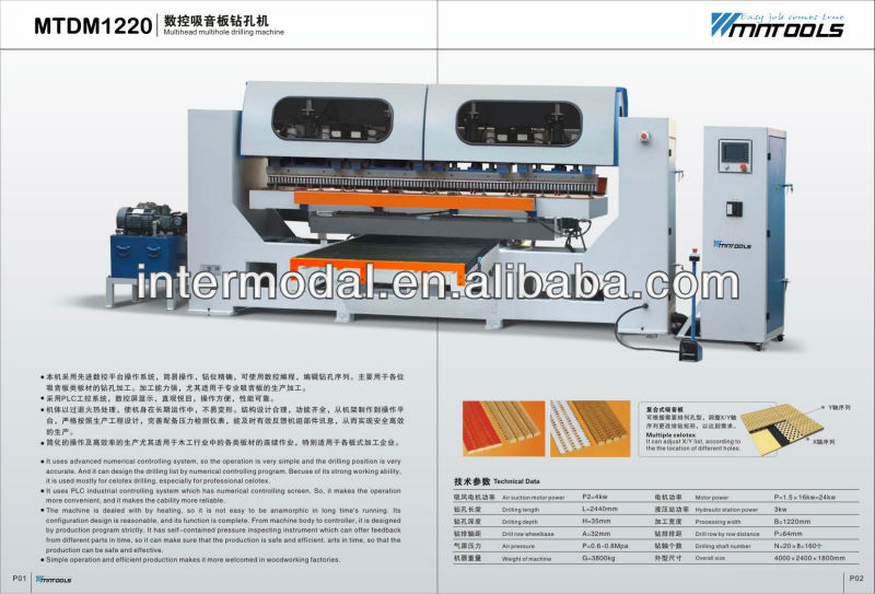 MTDM1220 Multihead multihole drilling machine