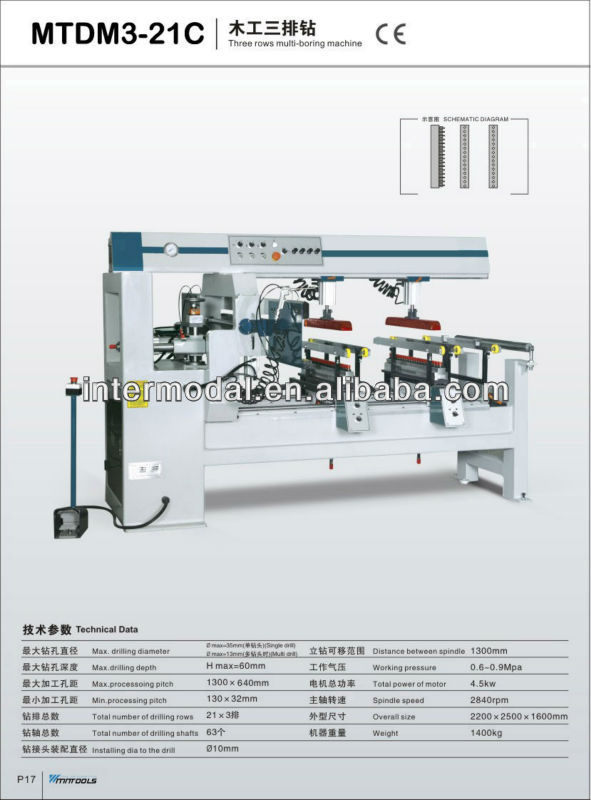 MTDM3-21C Three rows multi-boring machine