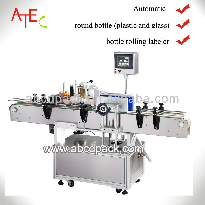 multi-fuctional sticker labeling machine for flat bottle and round bottles