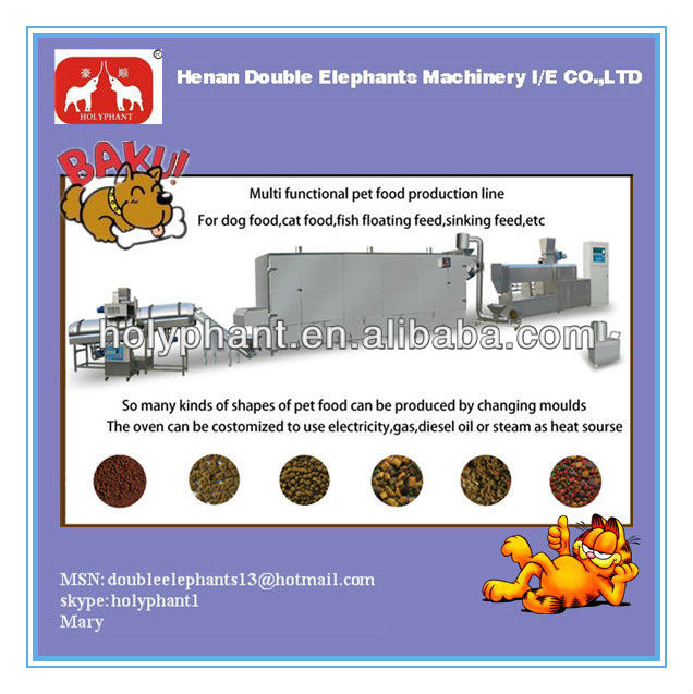 Multi-functional wide output range factory price 120-150kg per hour dog food machine