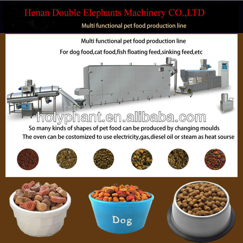 Multi-functional wide output range factory price pet food extruding machine