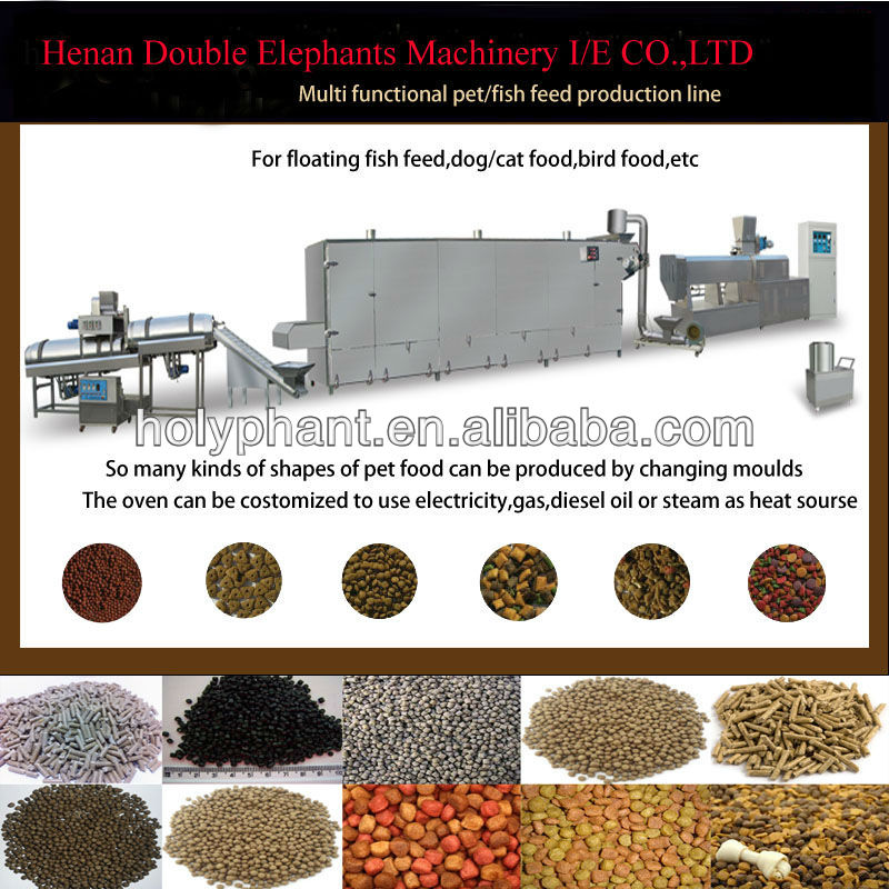 Multi-functional wide output range floating fish food making machine