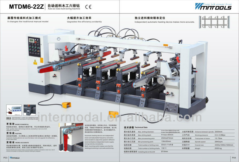 Multi spindle boring machine