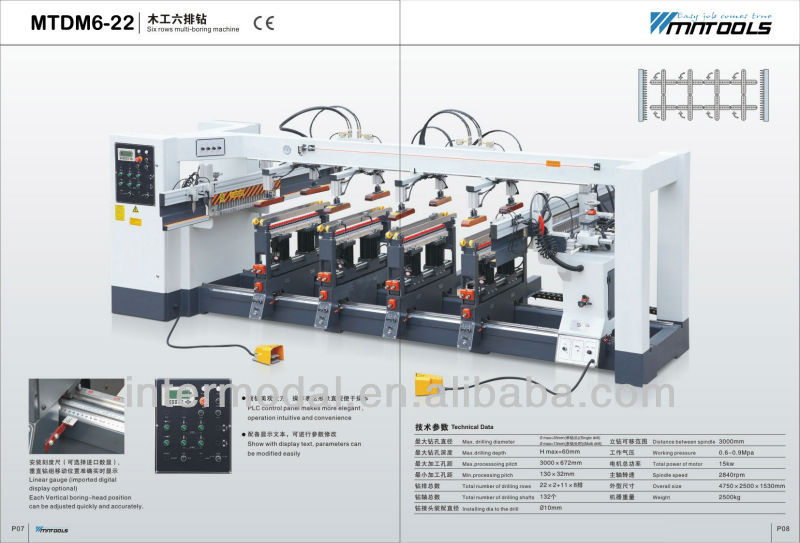 Multi spindle boring machine