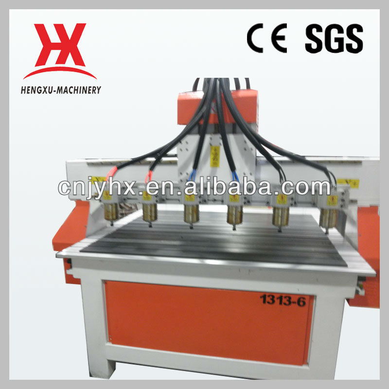 Multi spindle CNC cutting/milling machine for metal/stone/wood----( 1313-6)