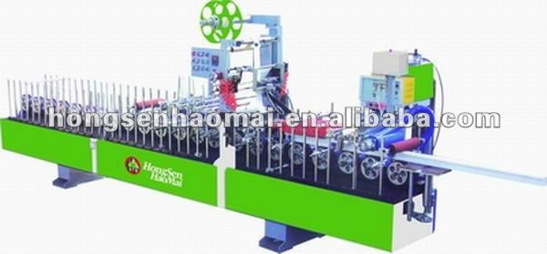 Multifunctional linear profile rollers wrapping/coating/covering machine