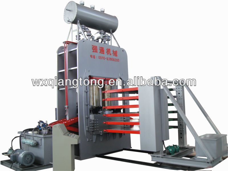 Mutil layers hot press machine for high glossy flooring