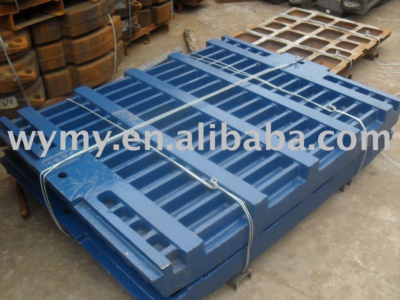 MY High Manganese Steel Casting Jaw Plate for Crusher