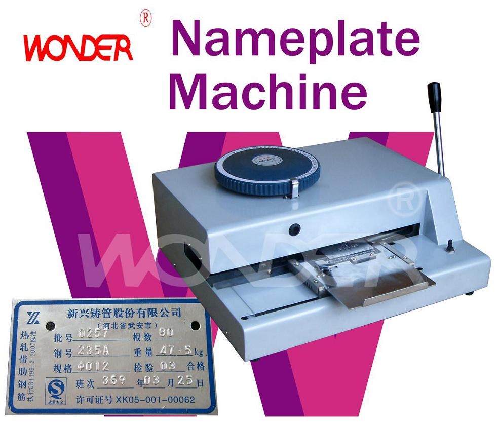 Nameplate Embossing Machine,Metal Plate Embossing