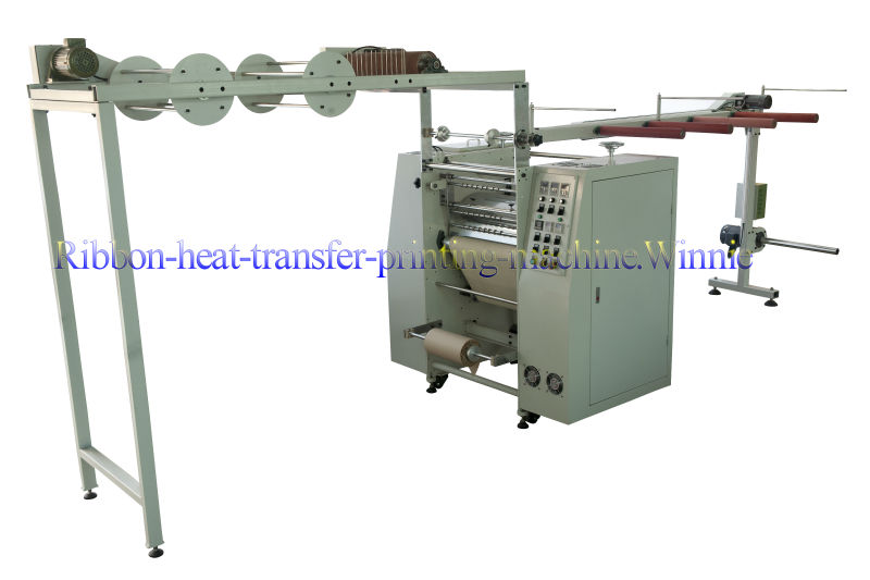 Narrow fabric heat transfer printing machine