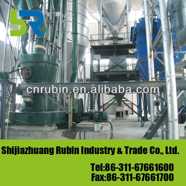 Natural gypsum powder machine with vertical mill