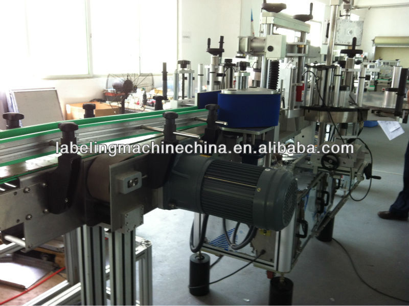 Neck front and back labeling machine