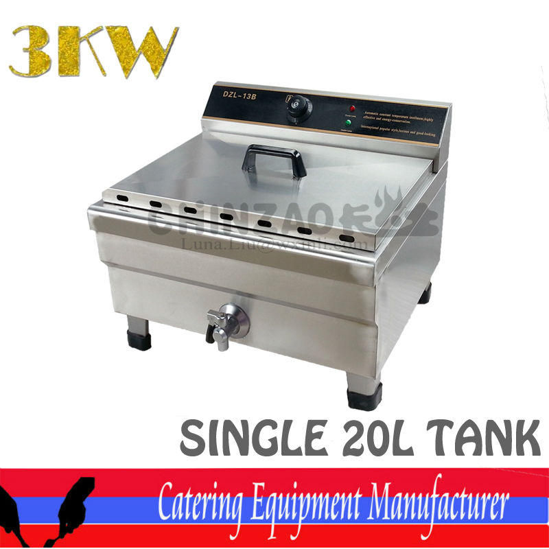 New Commercial 20L Single Deep Fat Fryer DZL-13B