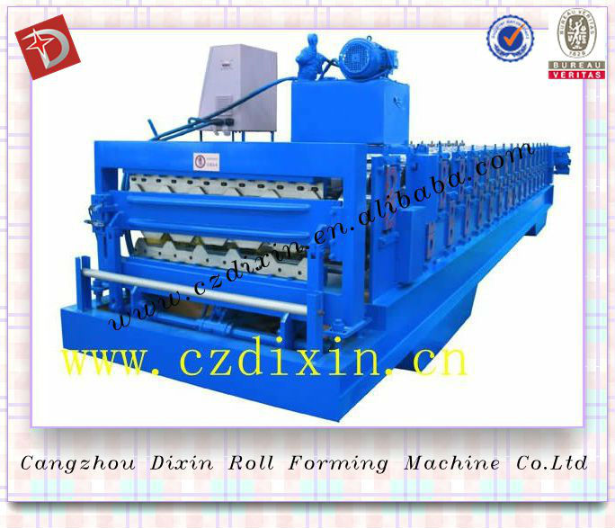 New Design foofing Wall Plate Double Layer Roll Forming Machine aluminium roll former trapezoidal profile roofing equipment