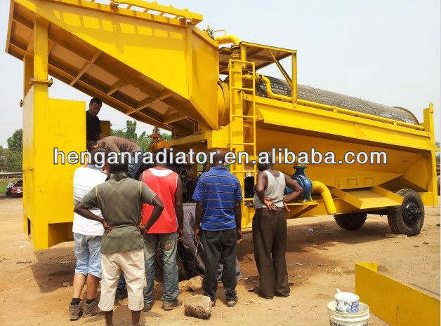 New gold mining equipment working in GHANA