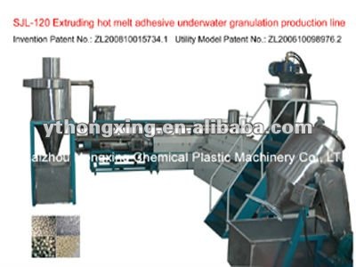 New SJL-120 extruding hot melt adhesive granulating production line