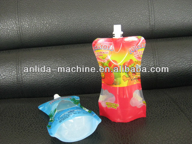 New type standing pouch with cap filling packing machine