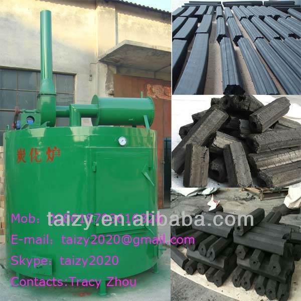 New type wood briquette carbonization furnace/wood briquette carbonization stove//008618703616828