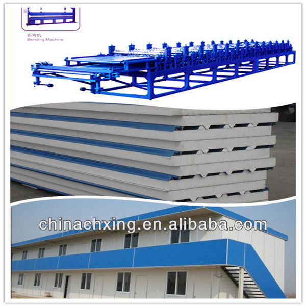 newly Corrugated Molding Machine for Double Metal Plate/sandwich panel machine/fctory direct price high quality