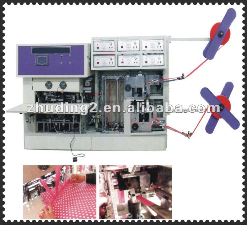 Newly designed!Full automatic soft handle sealing machine,one time handle bag forming machine, handle bag making machine