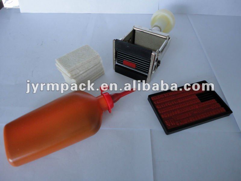 no need to heat manual cheap handle printer with liquid ink/character