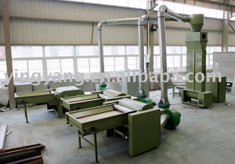 Nonwoven ballfiber pillow filling line