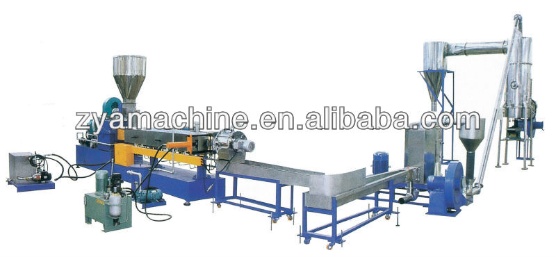 Noodle type recycling pelletizing machine plastic