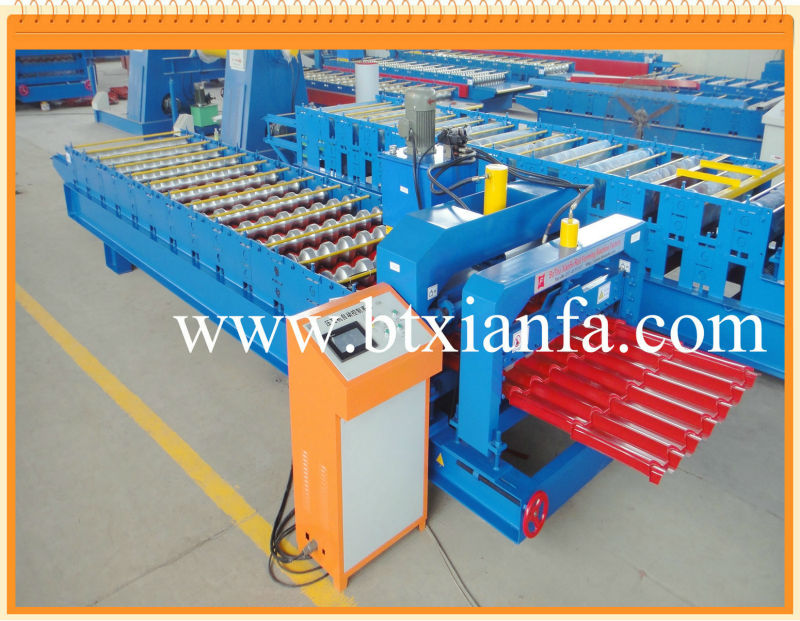 Normal Arc Color Steel Glazed Tile Roll Forming Machine HeBei BoTou