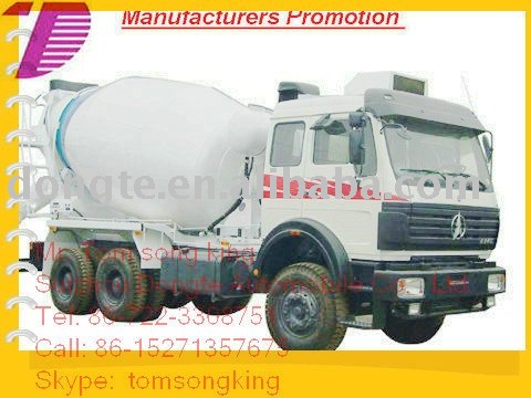 North Benz Cement Truck concrete mixer truck /6*4/3450+1450/2532B 9~12m3