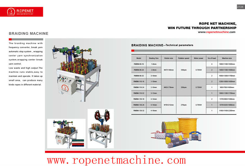 nylon rope braided cord making machine made in China