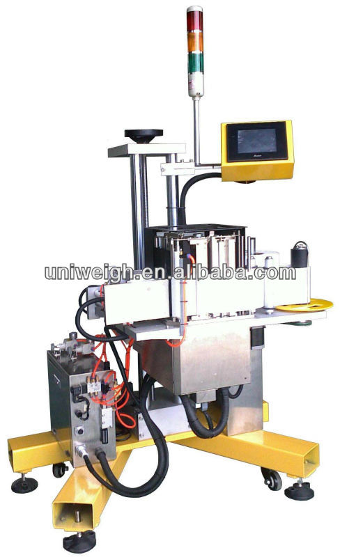 on line live weight barcode labelling machine