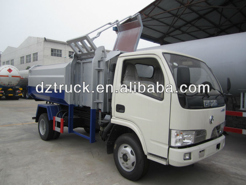 ON SALE Dongfeng Fu Rui Ka 4*2 hydraulic lifter garbage can cleaning truck