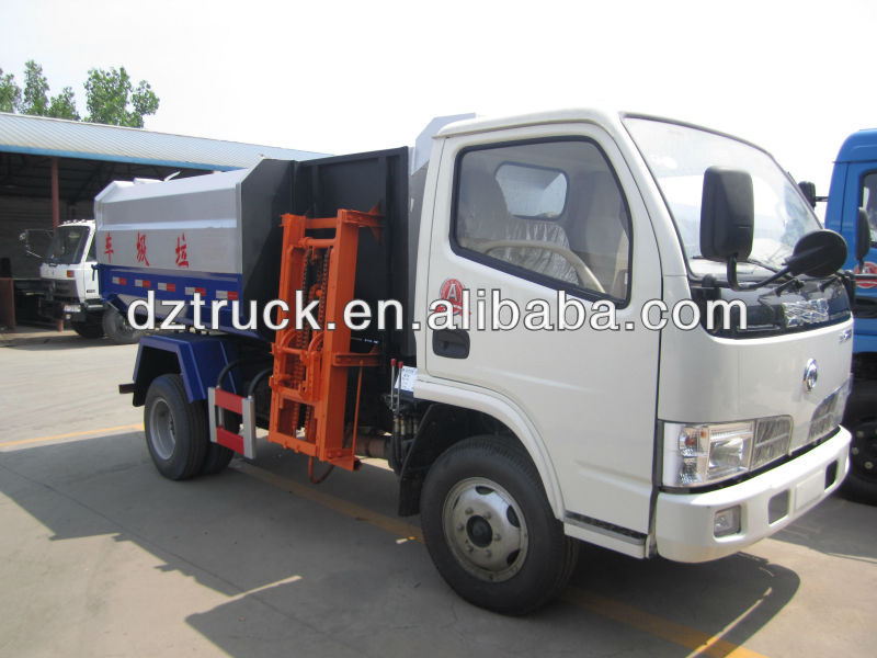 ON SALE Dongfeng Fu Rui Ka 4*2 hydraulic lifter garbage truck,Dongfeng garbage trucks