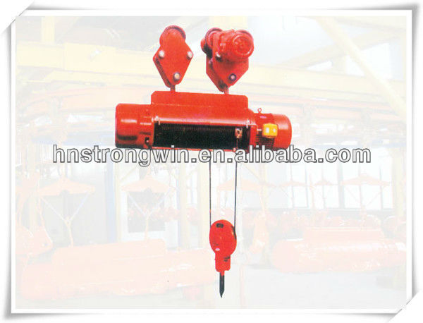 one speed mini Steel wire rope Electric Hoist lifting machine