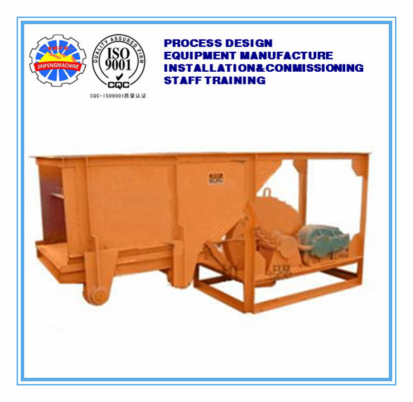 Ore chute feeder for mineral processing