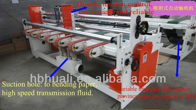 paper auto feeder machine for carton box /Corrugated Cardboard Paper Transport Machine