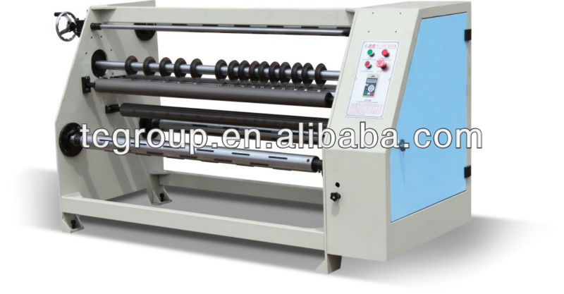 Paper roll slitting rewinding machine