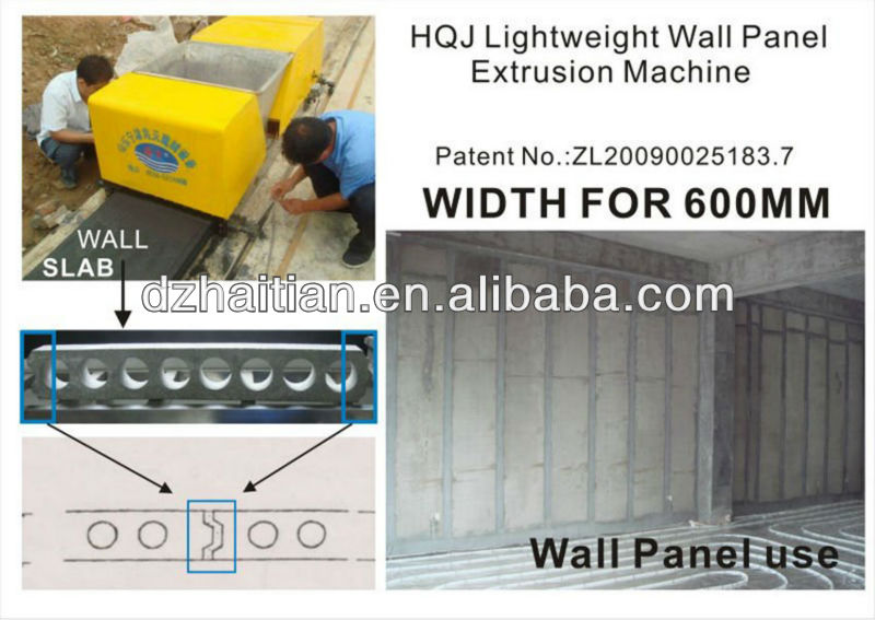 partition wall moulding machine prestressed concrete