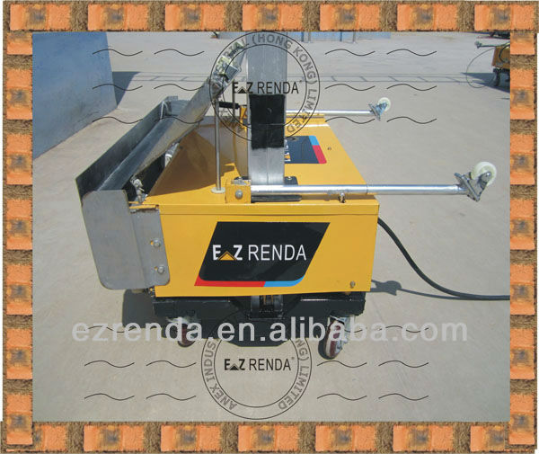 Patent EZ RENDA Automatic Concrete Mortar Plastering Machine for Brick Wall & Block Wall/800mm Plastering Trowel/220v/380v