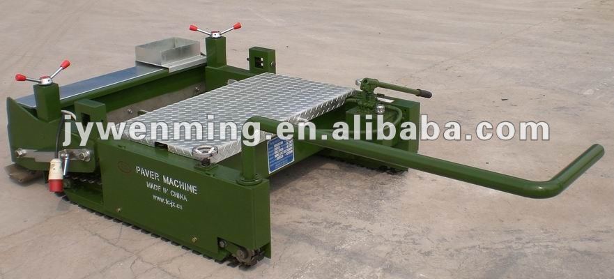 Paver machine for playground or jogging track