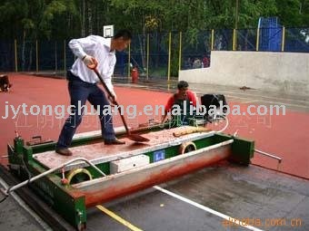 paver machine for running track