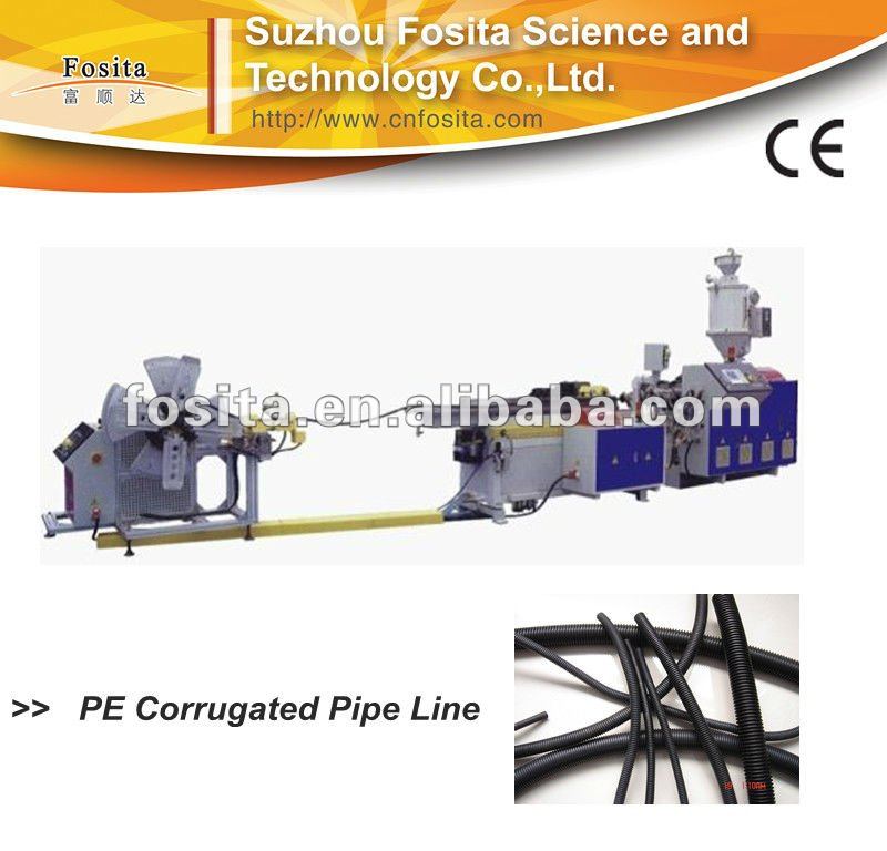 PE/HDPE single wall/double wall corrugated pipe machine