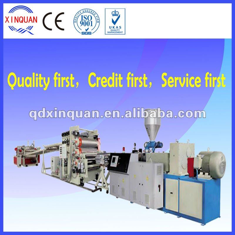 PE, PP, ABS thick plate making machine